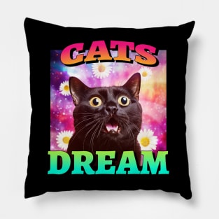 Cats Dream Animal Facts Pillow