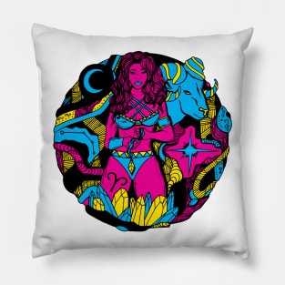 CMYK Aries Beauty Pillow