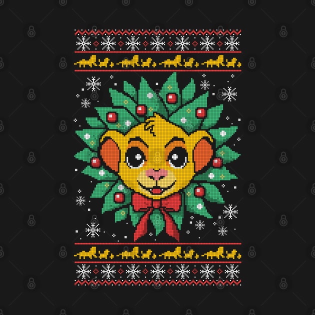 Lion christmas ugly sweater by NemiMakeit