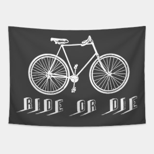 Ride or Die Vintage White Tapestry