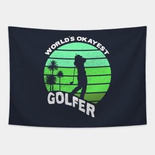 World's Okayest Golfer Tapestry