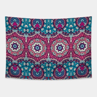 Colorful Oriental Rug Mandala Boho Pattern Tapestry