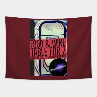 Food and Wine Table for 2 Tapestry