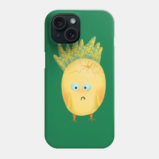 Embarrassed bird egg monster squinting Phone Case