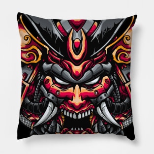 samurai illustration Pillow