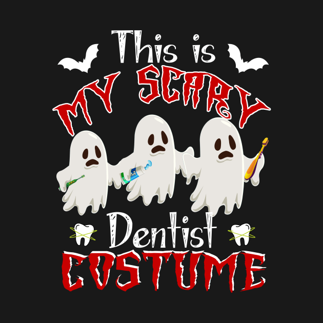 This Is My Scary Dentist Costume Funny Halloween Gift by Simpsonfft