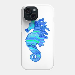 Neon Seahorse Phone Case