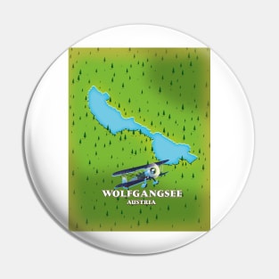 Wolfgangsee Lake Austria lake map Pin