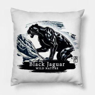 Black Jaguar - WILD NATURE - JAGUAR -2 Pillow