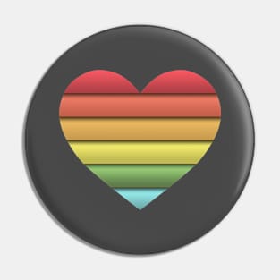 Rainbow love Pin
