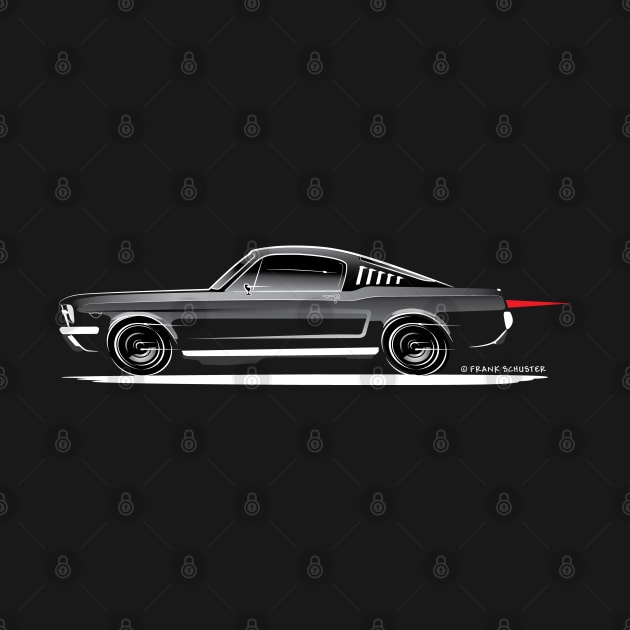 1966 Ford Mustang Fastback Gradient by PauHanaDesign