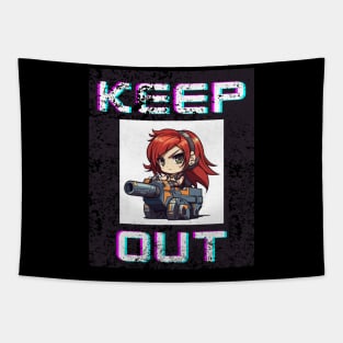 Anime Girl gamer Tapestry