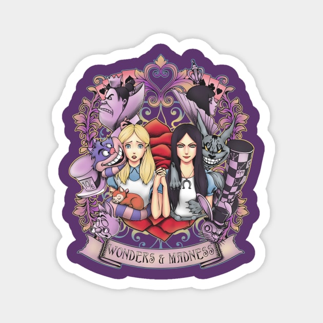 Wonders & Madness Magnet by JAZZCOLA