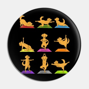 Funny Yoga Dog Pin