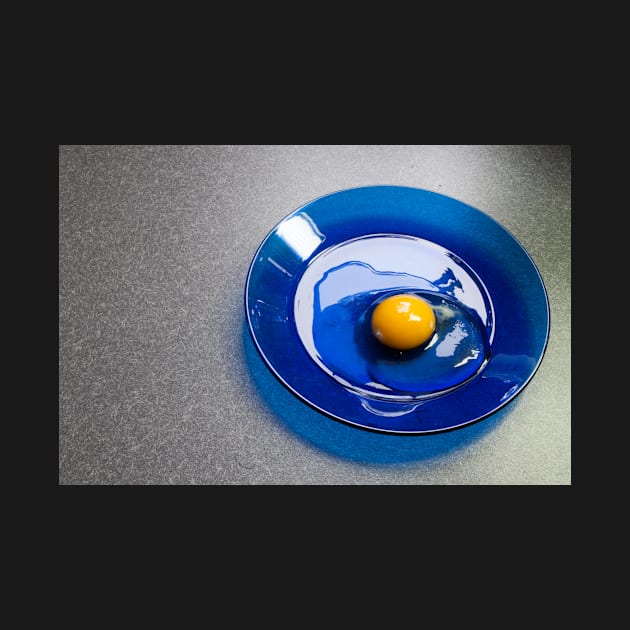 Egg on a Blue Plate by gdb2