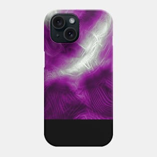 Asexual Pride Abstract Fractal Fog Phone Case