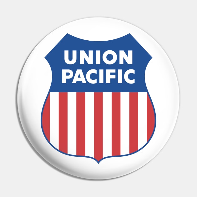 Union Pacific Railroad Proud Logo Pin by MatchbookGraphics