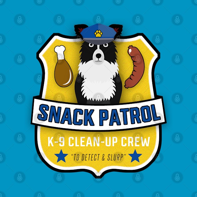 Border Collie Snack Patrol by Rumble Dog Tees