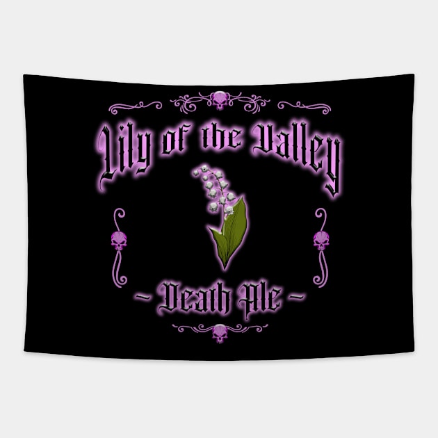 HOMICIDAL BEVERAGES - LILY OF THE VALLEY DEATH ALE Tapestry by GardenOfNightmares