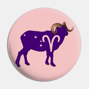 Aries (Royal Purple) Pin