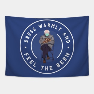 Inauguration Bernie Mittens - Dress Warmly and Feel the Bern Tapestry