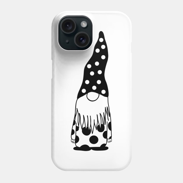 Polka dot gnome Phone Case by Pinky's Studio 