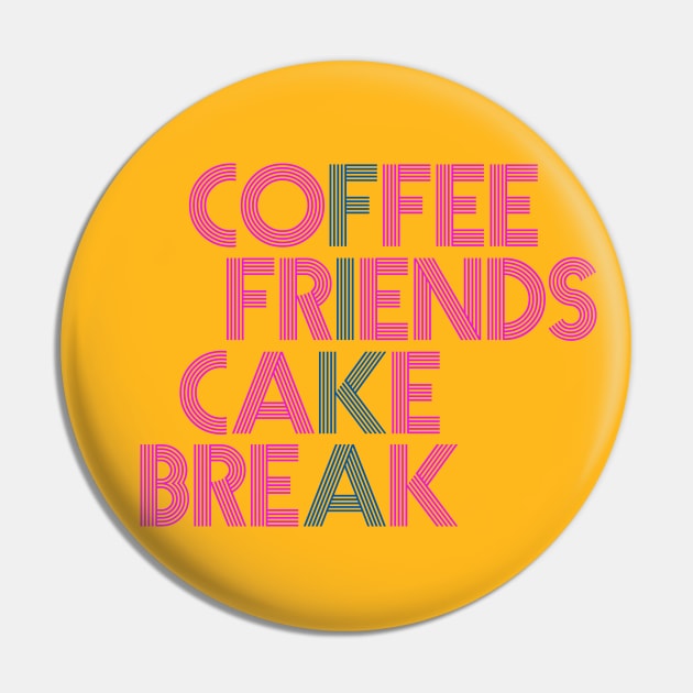 Fikea Coffee break with friends retro style Pin by 66LatitudeNorth