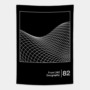 Geography / Minimalist Graphic Artwork Design Tapestry