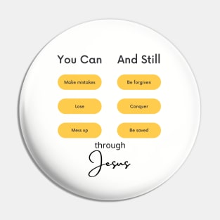 You can mess up and still be saved through Jesus Pin