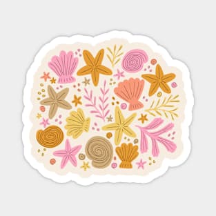 Treasures from the beach - Warm tones Magnet