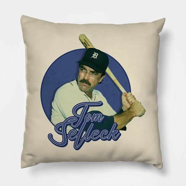 tom selleck mr baseball Pillow by sepatubau77