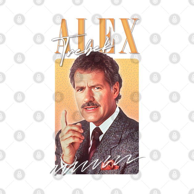 Alex Trebek -- Retro Aesthetic Fan Design by DankFutura