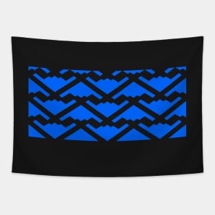 Northrop Grumman B-2 Spirit - Blue & White Pattern Design Tapestry