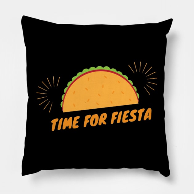 Time For Fiesta - (Exclusive Cinco de Mayo 2022 Model TShirt) Pillow by Magnus28