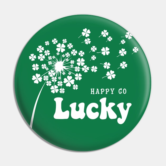 Happy Go Lucky Pin by RobertBowmanArt