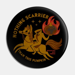 Trendy Halloween Design | Burning Pumpkin-World Pin