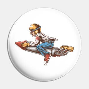 Oldman Rocket Pin