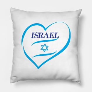 Happy Israel Independence Day Blue Star of David 75th Anniversary Pillow