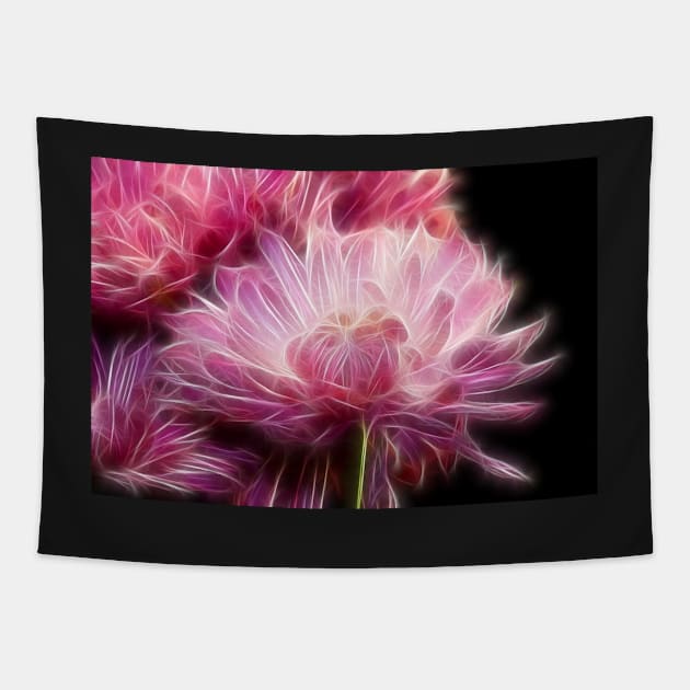 Flower fractal Tapestry by ikshvaku