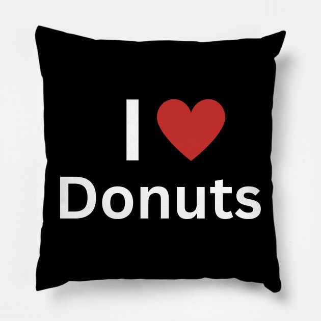 I Love Donuts Pillow by Hayden Mango Collective 