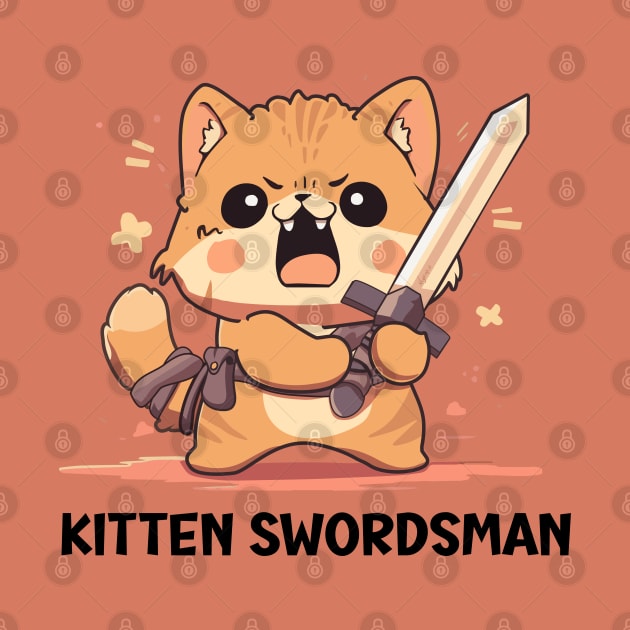 Kitten Swordsman by Myanko