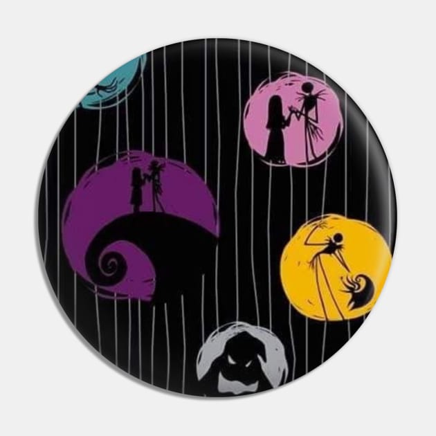 Simply Meant To Be Jack and Sally, the nightmare before Christmas, jack skellington, halloween, pumpkin king Pin by JDVNart