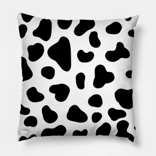 Cute Cow Pattern Black and White Pillow