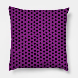 Polka Small-Dot Dark Purple Pillow