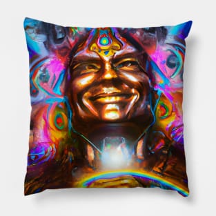 Techno-Shaman (5) Pillow