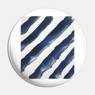 Blue Watercolour stripes Pin