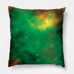 Green Jungle Galaxy Pillow