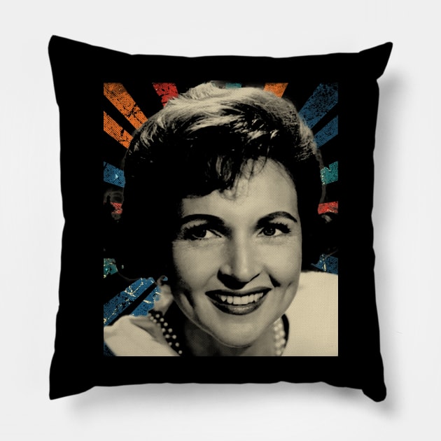 vintage betty white graphic Pillow by ArmandoApparel