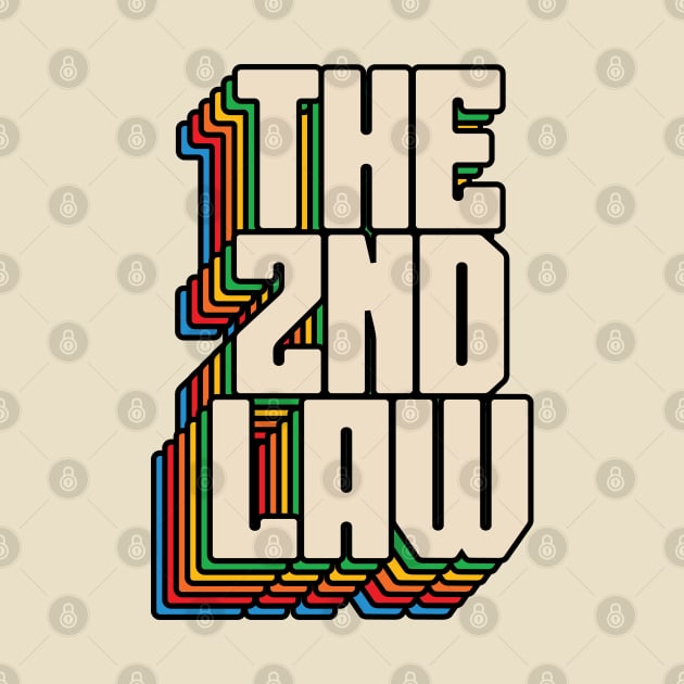 The 2nd Law // Shadow Vintage Typography by WatercolArt