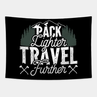 Pack Lighter Travel Further Tapestry